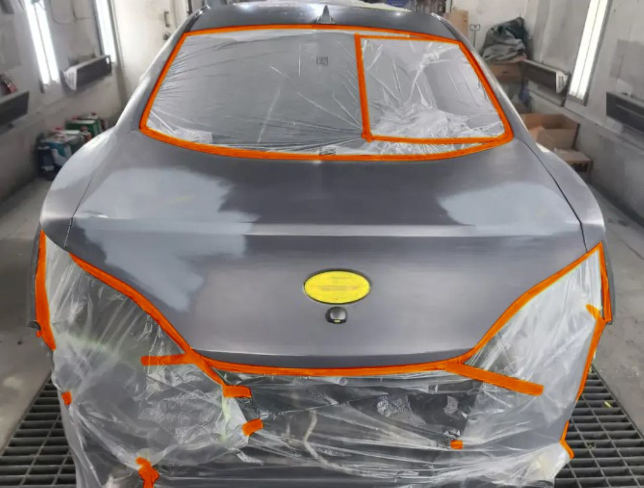 Pre Taped Masking Film - Assorted Size - Car Painters Plastic Sheeting Orange Automotive Paint Tape