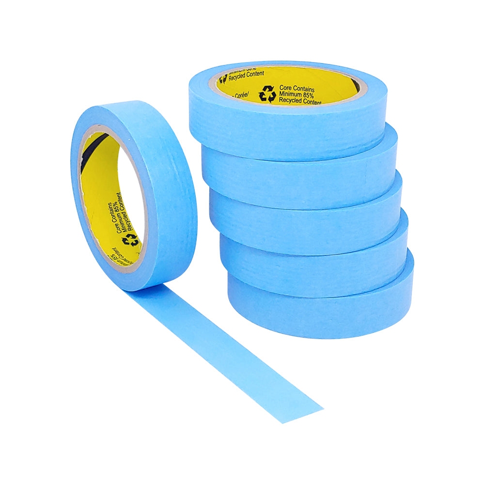 JMI Blue Masking Tape Painting, 3 Roll Multi Size Bulk Painters Washi Tape  pack