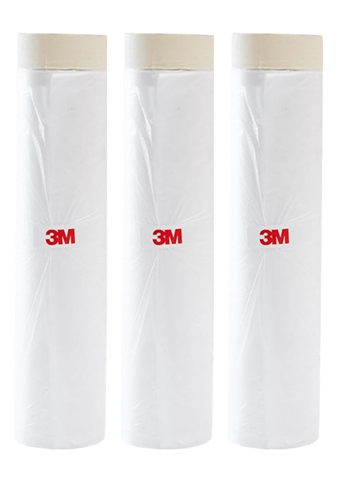 3M Pre-Taped Masking Paper - Assorted Multi Size, Painters Plastic Sheeting Paint Tape for General Purpose, 65 Feet - TOOL 1ST