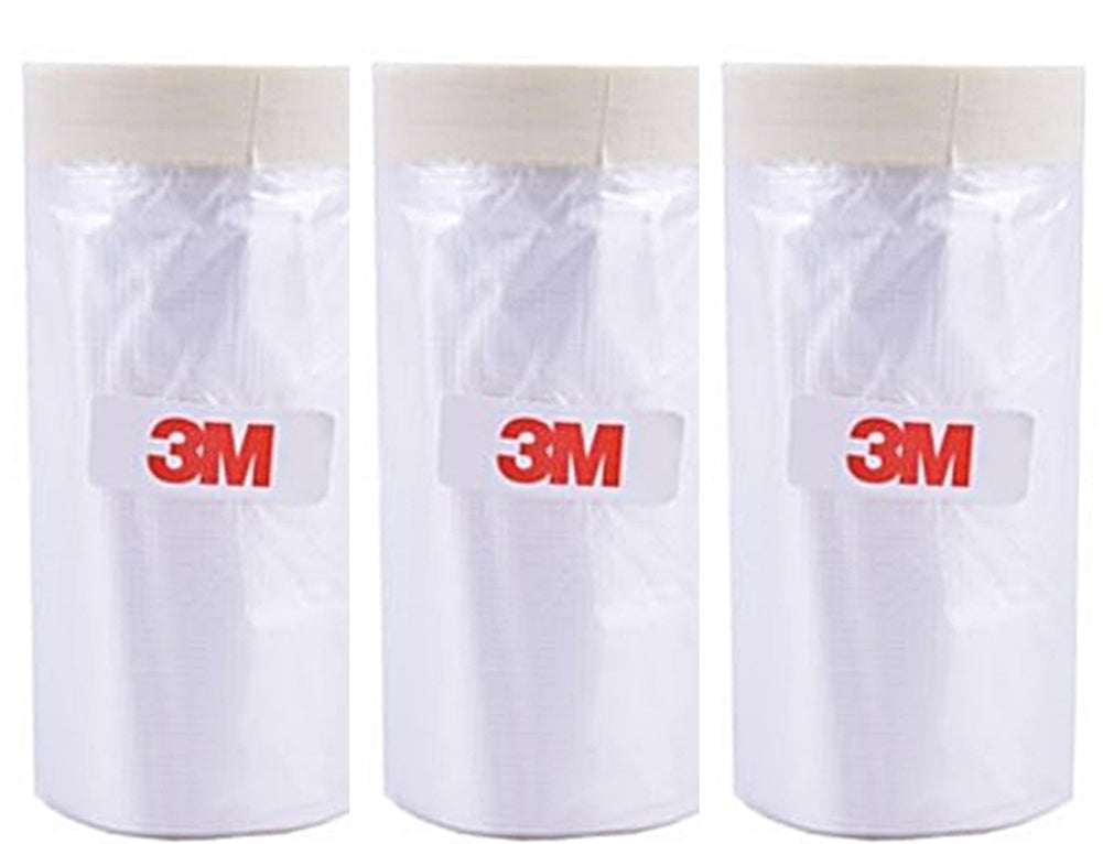 3M Pre-Taped Masking Paper - Assorted Multi Size, Painters Plastic Sheeting Paint Tape for General Purpose, 65 Feet - TOOL 1ST