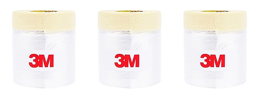 3M Pre-Taped Masking Paper - Assorted Multi Size, Painters Plastic Sheeting Paint Tape for General Purpose, 65 Feet - TOOL 1ST