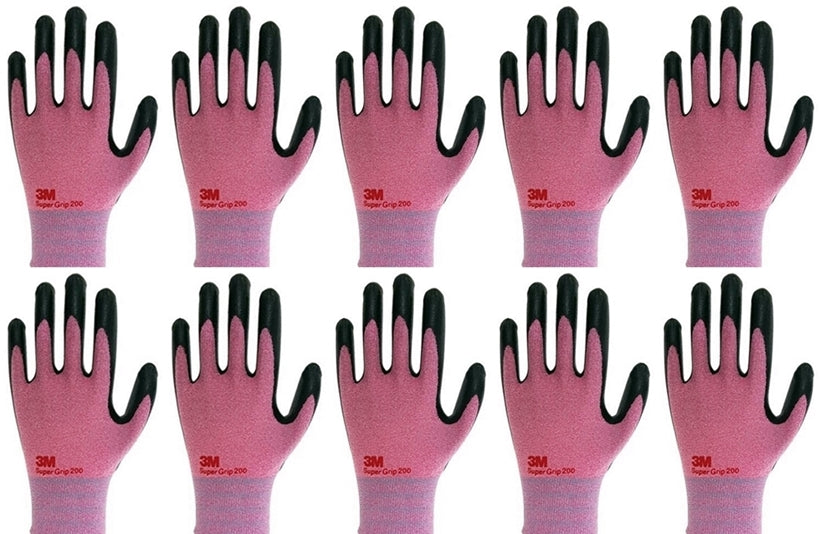 3M Nitrile Work Gloves Foam Coated, Touch Screen, Machine Washable, Lightweight 3D Comfort Stretch Fit 10 Pairs - TOOL 1ST
