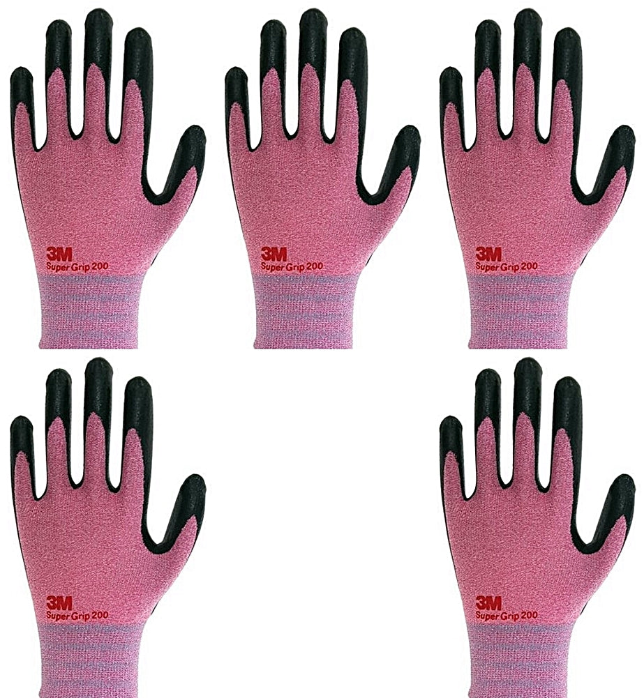 WORKPRO Safety Work Gloves, Touch Screen, Terry Fabric, Non-Slip Pink  Working Gloves- M