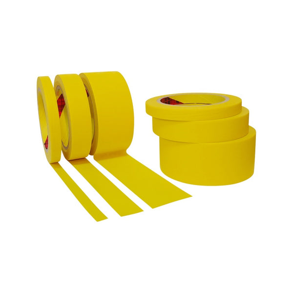 JMIBASIC Yellow Painters Tape for Car Paint - Assorted Size Automotive Masking Tape - TOOL 1ST