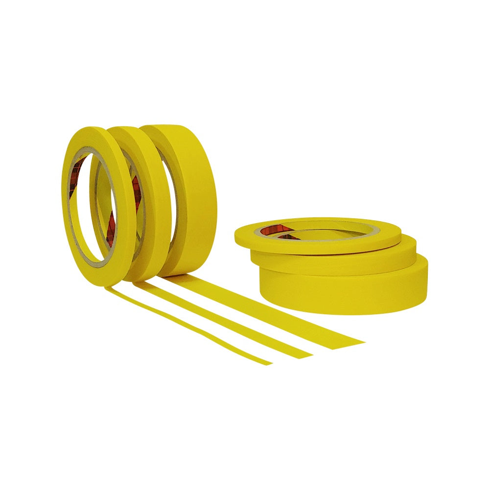 JMIBASIC Yellow Painters Tape for Car Paint - Assorted Size Automotive Masking Tape - TOOL 1ST