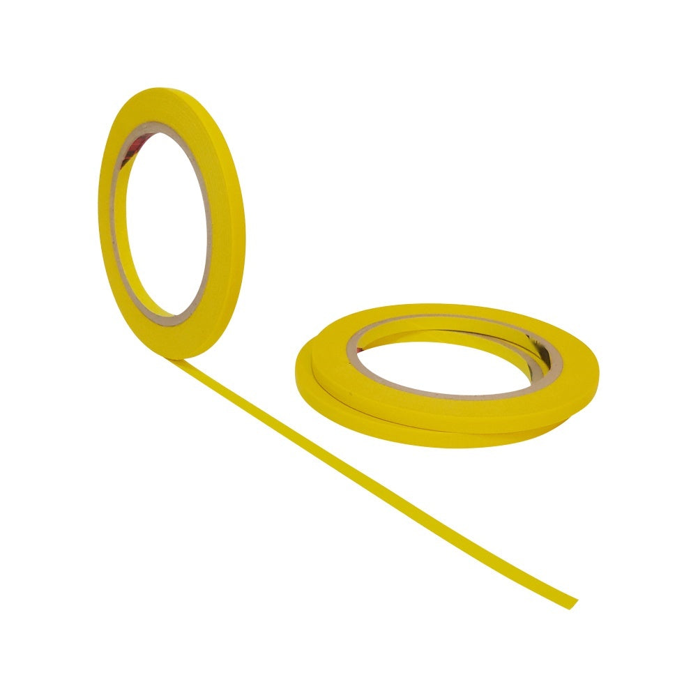 JMIBASIC Yellow Painters Tape for Car Paint - 3 Roll Multi Size Automotive Masking Tape - TOOL 1ST
