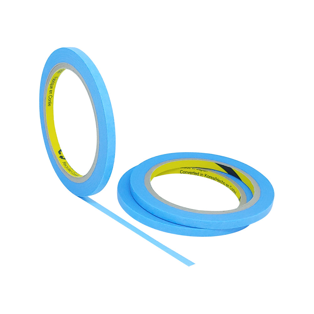 Thin Painters Tape Washi Tape - 1/4 inch (6mm) x 44 Yard - Multi Pack - No Residue Masking Tape - Delicate Surfaces - Heat Resistant - TOOL 1ST