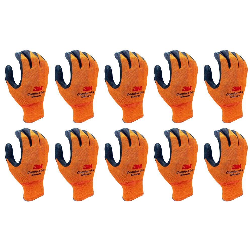 3M Nitrile Work Gloves colored - Foam Coated, Touch Screen, Machine Washable, Lightweight Comfort Gloves 10 Pairs - TOOL 1ST
