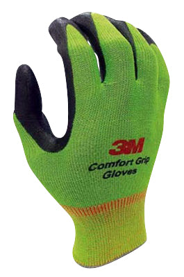 3M Thin Yellow Work Gloves Woman Nitrile Rubber Coated Grip Touch Screen 10  Pack