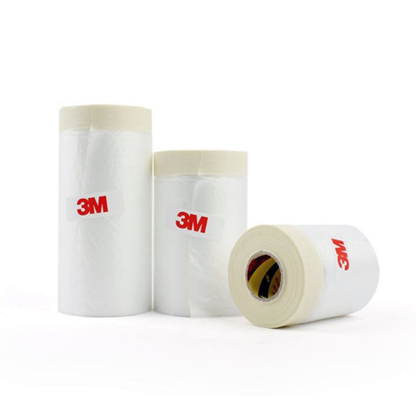 3M Pre-Taped Masking Paper - Assorted Multi Size, Painters Plastic Sheeting Paint Tape for General Purpose, 65 Feet - TOOL 1ST
