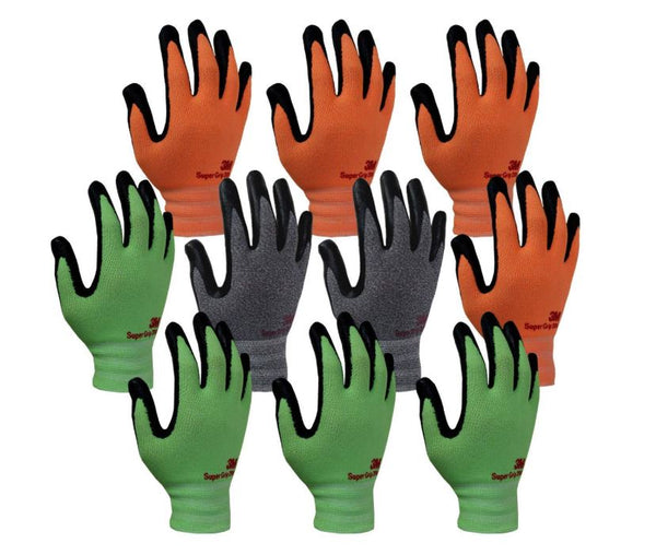 3M Nitrile Work Gloves Foam Coated, Touch Screen, Machine Washable, Lightweight 3D Comfort Stretch Fit 10 Pairs - TOOL 1ST