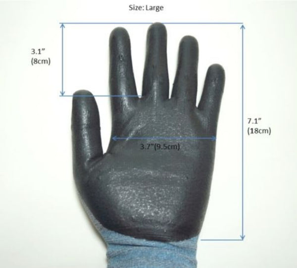 3M Nitrile Work Gloves Foam Coated, Touch Screen, Machine Washable, Lightweight 3D Comfort Stretch Fit 10 Pairs - TOOL 1ST